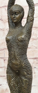 Signed Bronze Art Nouveau Deco Chiparus Statue Figurine Sculpture Art Figure