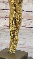 Art Deco Bronze Chiparus Starfish Dancer Etoile La Mer Statue Sculpture Figure Gold 19" x 5"