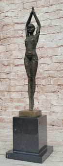 Signed Bronze Art Nouveau Deco Chiparus Statue Figurine Sculpture Art Figure