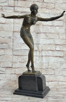 Phoenician Dancer Art Deco Bronze Statue Sculpture after D.H. Chiparus 19" x 14"