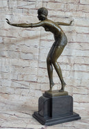 Phoenician Dancer Art Deco Bronze Statue Sculpture after D.H. Chiparus 19" x 14"