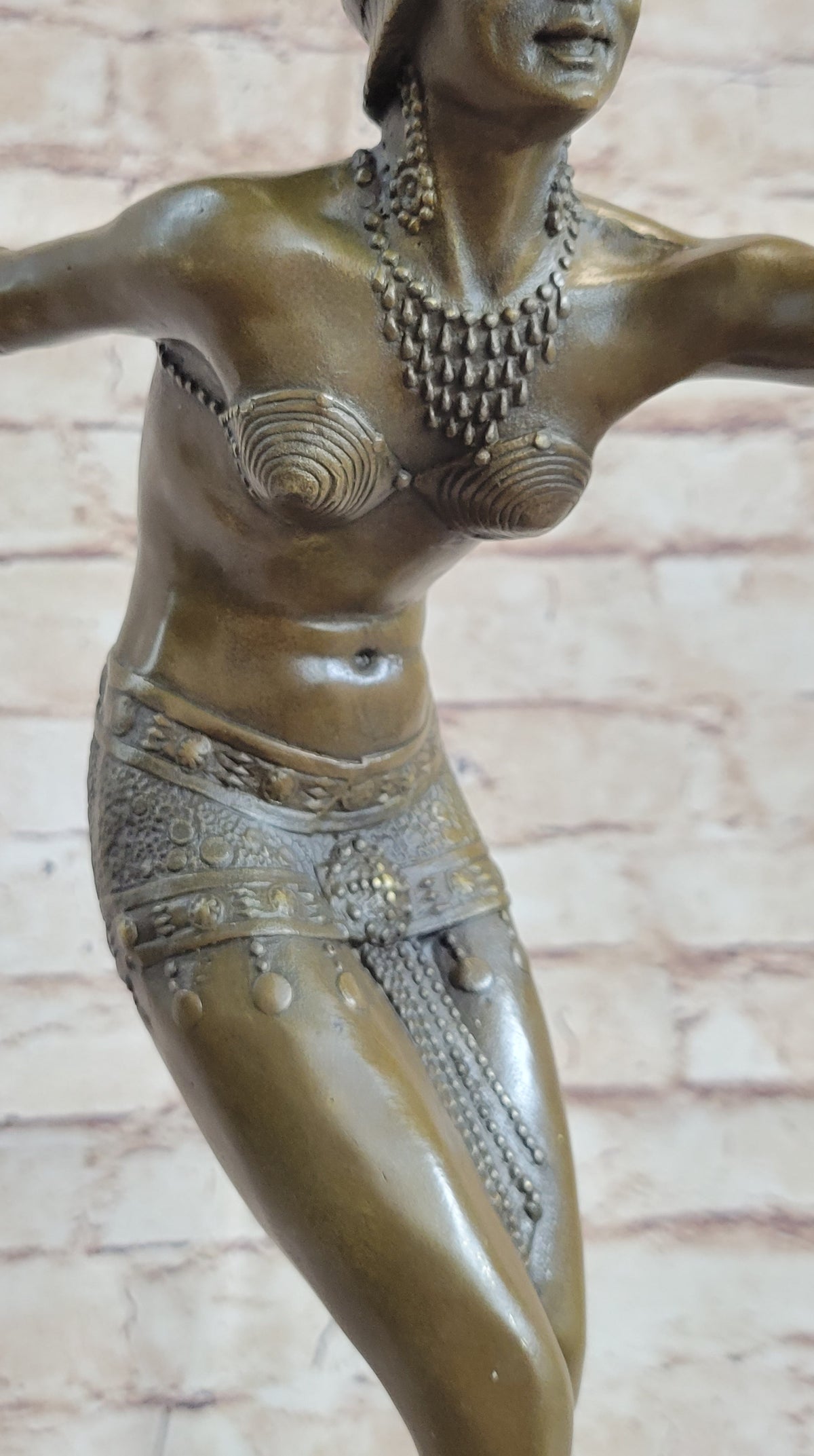 Phoenician Dancer Art Deco Bronze Statue Sculpture after D.H. Chiparus