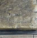 Nude Diana Artemis Walking Dogs Bronze Statue Sculpture Figure Modern Art 13" x 20"