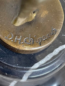 Chiparus Art Deco Gypsy Russian Dancer Bronze Statue Sculpture Figure Marble Base 15" X 6"