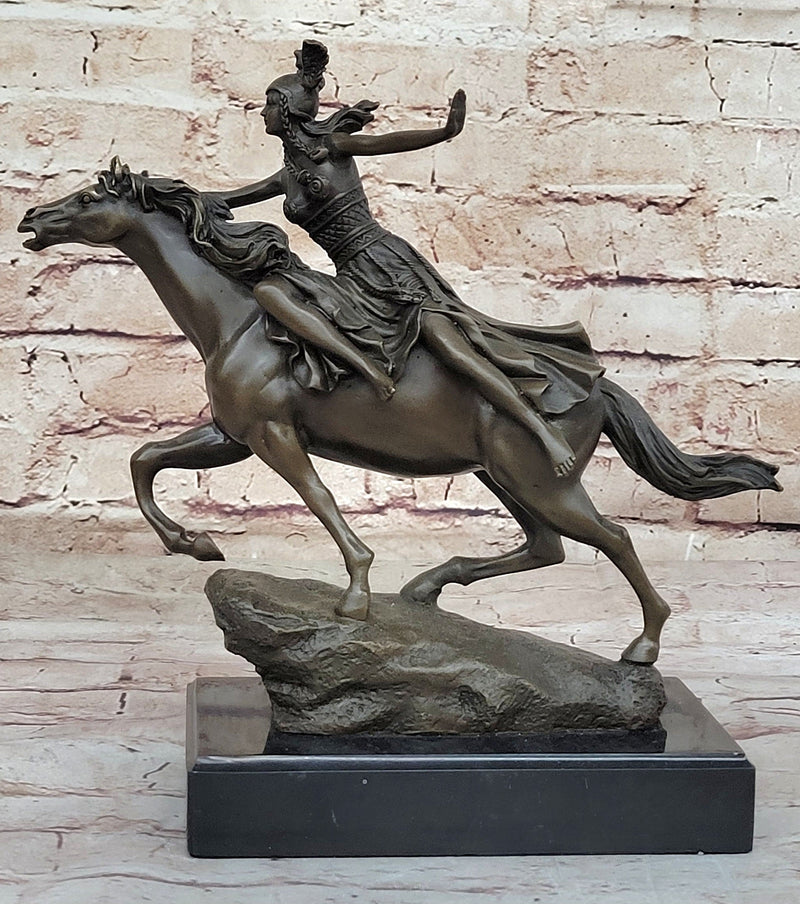 Boudica Hippolyta Amazon Warrior Female Warrior Hero on Horseback - Br