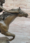 Boudica Hippolyta Amazon Warrior Female Warrior Hero on Horseback - Bronze Sculpture by Colinet