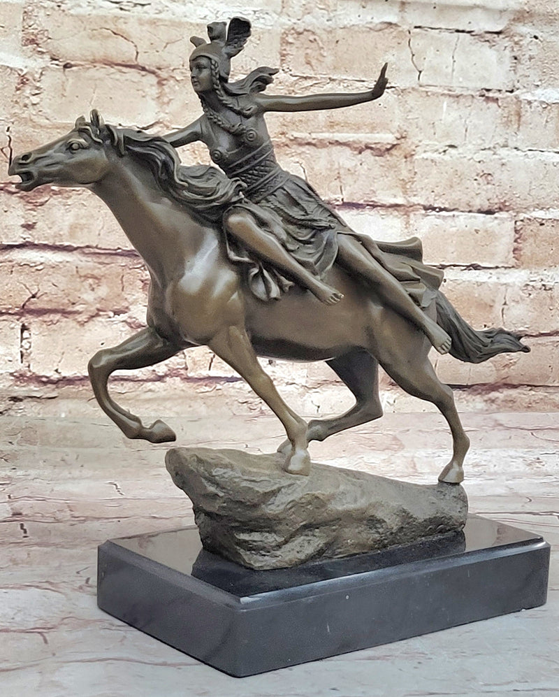 Boudica Hippolyta Amazon Warrior Female Warrior Hero on Horseback - Br