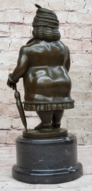 Woman with Umbrella Abstract Bronze Sculpture Statue Art Fernando Botero