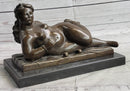 Nude Female Figure Woman Laying on her Side by Fernando Botero Bronze Sculpture