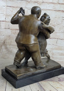 Botero Bronze Sculpture Statue Dancing Couple Figurine Art Figure Marble Decor
