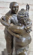 Botero Bronze Sculpture Statue Dancing Couple Figurine Art Figure Marble Decor