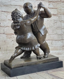 Botero Bronze Sculpture Statue Dancing Couple Figurine Art Figure Marble Decor