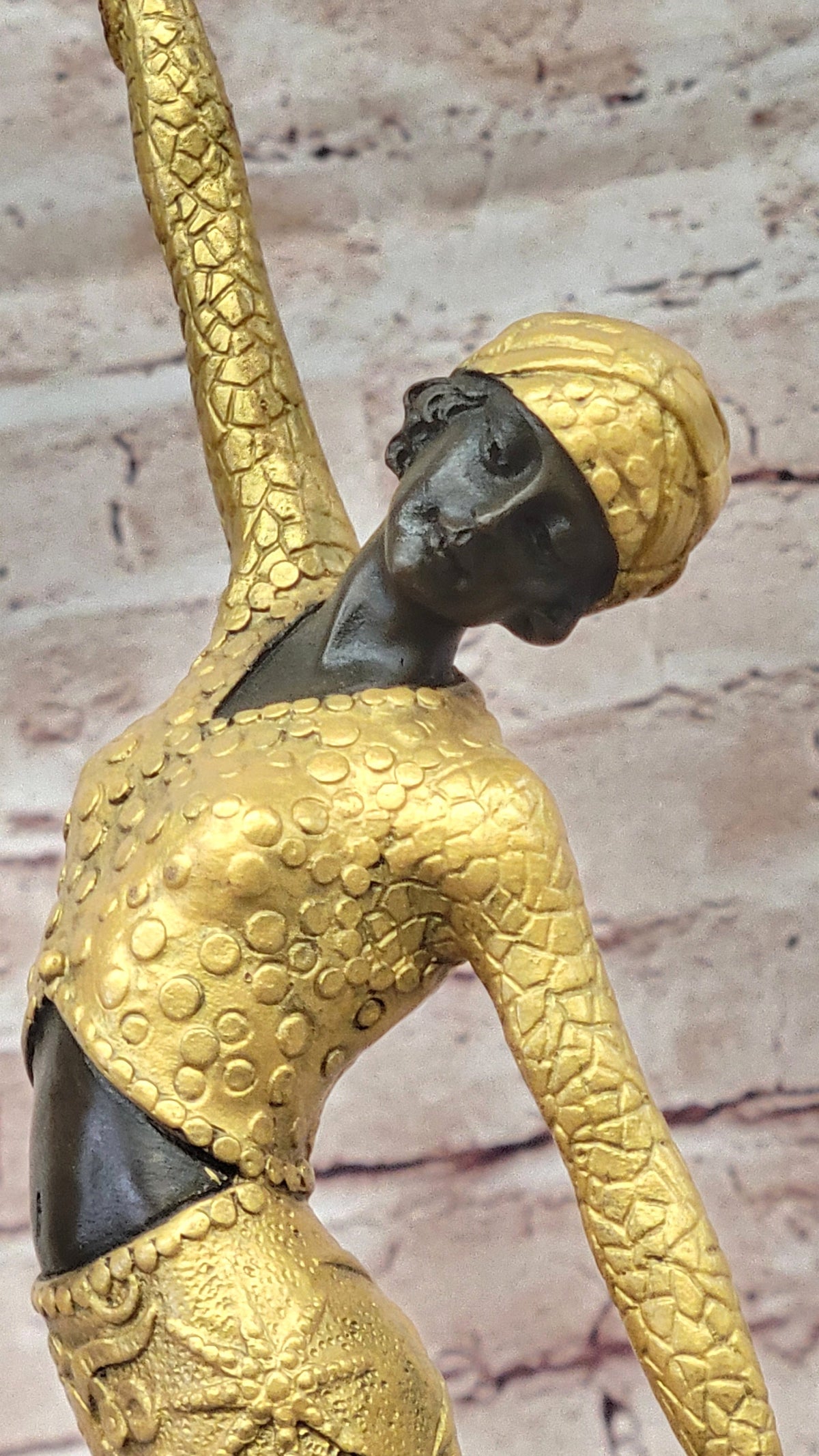 Chiparus Bronze Dancer Sculpture – Elegant Art Deco Figurine with Gold