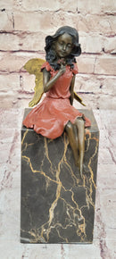 Hand Made Original Milo Fairy Angel Genuine Bronze Sculpture