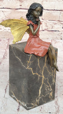 Hand Made Original Milo Fairy Angel Genuine Bronze Sculpture