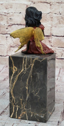 Hand Made Original Milo Fairy Angel Genuine Bronze Sculpture