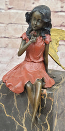 Hand Made Original Milo Fairy Angel Genuine Bronze Sculpture