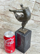 Hot Cast Bronze Fertility Dancer Nude Female Figure Curvy Body Sculpture Statue