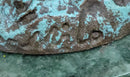 Bronze Metal Figure of Young Fairy Angel Winged Girl on Green Marble Base