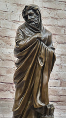 Signed Ed Zegut Jesus of Nazareth Christ Christian Religious Bronze Sculpture Sale