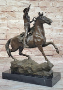 Gunslinger Cowboy on Horseback Aiming Pistol - Western Bronze Sculpture by Kauba