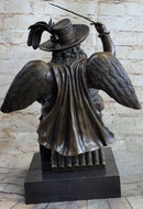 Fancy Large Archangel With Hat by Fernando Botero Bronze Sculpture Figurine