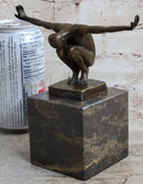 Signed Original Miguel Lopez (Milo) The Athlete Bronze Sculpture Figurine Figure