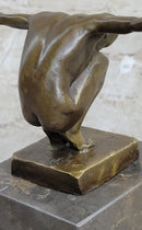 Signed Original Miguel Lopez (Milo) The Athlete Bronze Sculpture Figurine Figure