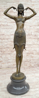 Illusion of Virtue Art Deco Bronze Sculpture Statue by Demetre Chiparus