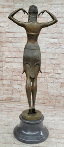 Illusion of Virtue Art Deco Bronze Sculpture Statue by Demetre Chiparus