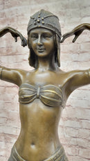Illusion of Virtue Art Deco Bronze Sculpture Statue by Demetre Chiparus