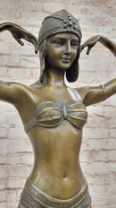 Illusion of Virtue Art Deco Bronze Sculpture Statue by Demetre Chiparus