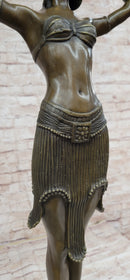 Illusion of Virtue Art Deco Bronze Sculpture Statue by Demetre Chiparus