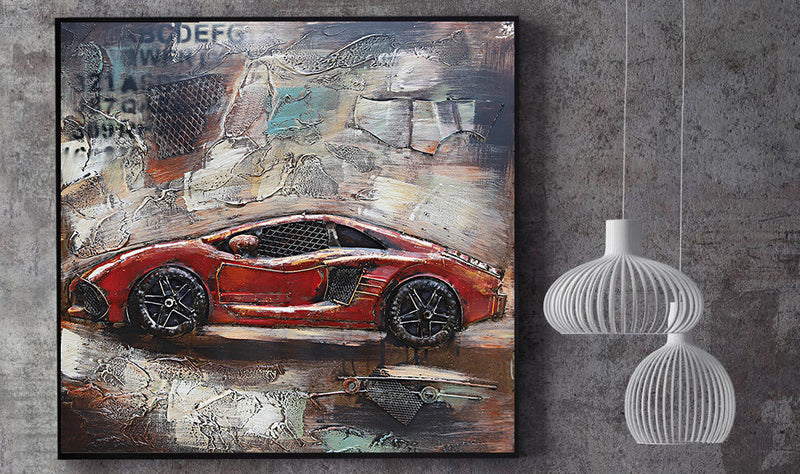 絵画ーアメリカーメキシコ？リトグラフ Amazon.com: ART.COM Wall Art Print 1974 Lamborghini Countach Open