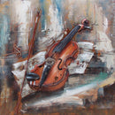 Violin Viola Classical Musician Wall Art 3D Painting on Metal Canvas