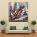 Violin Viola Classical Musician Wall Art 3D Painting on Metal Canvas