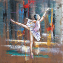 Ballerina Ballet Dancer 3D Metal Cutout Wall Art Painting Mixed Media Decor