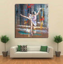 Ballerina Ballet Dancer 3D Metal Cutout Wall Art Painting Mixed Media Decor