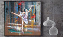 Ballerina Ballet Dancer 3D Metal Cutout Wall Art Painting Mixed Media Decor