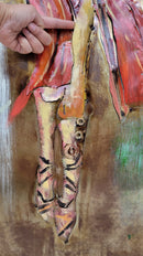 Fashion Icon Model Girl 3D Mixed Media Wall Art Hanging Decor Painted Handmade