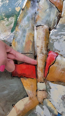 Female Tennis Player Athlete 3D Mixed Media Wall Art Painting Metal Cutout