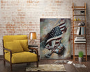 Windsurfing American Flag 3D Wall Art Painting Mixed Media Metal Wood Art