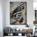 Windsurfing American Flag 3D Wall Art Painting Mixed Media Metal Wood Art