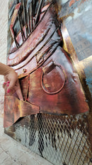 Golf Bag Golfer Decor 3D Wall Art Mixed Media Painting Metal Cutout