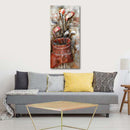 Golf Bag Golfer Decor 3D Wall Art Mixed Media Painting Metal Cutout