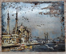 Hagia Sophia Church Mosque Istanbul Turkey Turkish Scene 3D Mixed Media Wall Art Metal Wood Art