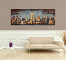 Impressionist 3D Wall Art Painting of NYC Skyline on Metal Canvas