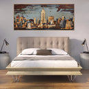 Impressionist 3D Wall Art Painting of NYC Skyline on Metal Canvas