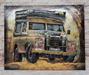 Off Road Safari Jeep Painted Metal 3D Hanging Wall Art