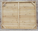 3D Wall Art Wood Canvas w/ Painted Cutout Metal Horse Peeking Over Barn Door Fence